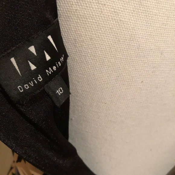 David Meister Dress Fully Lined Size 10 - Picture 5 of 5